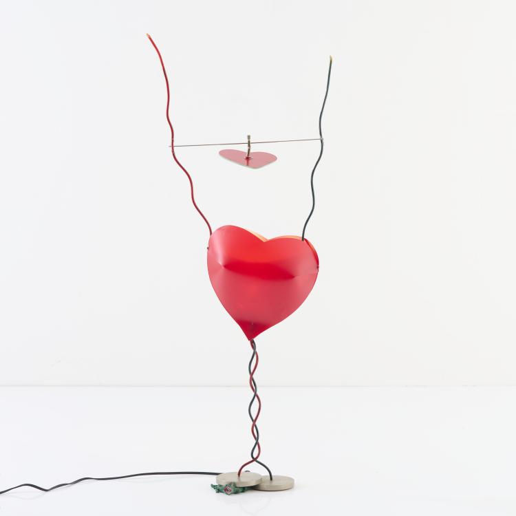 Bild 1 zu Objekt, 'One from the Heart' table light, 1989, Ingo Maurer, Design M, Maurer, Ingo, M&uuml;nchen, 169A 28