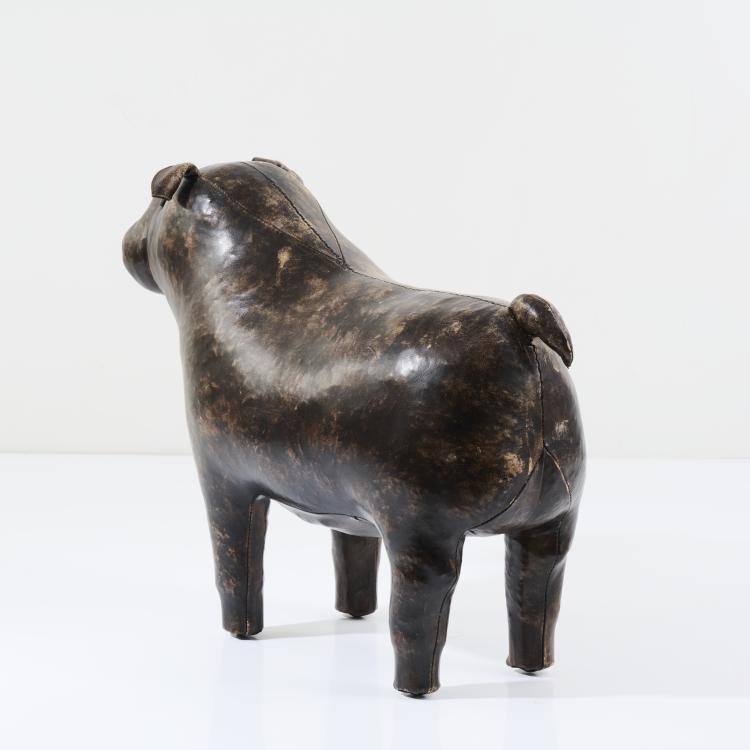 Bild 3 zu Objekt, 'Boxer' foot stool, 1960/70s, Dimitri Omersa, Omersa & Co., Lincolnshire; Vertrieb: Abercrombie & Fitch, USA ; Svenskt Tenn, Stockholm, 167B 535