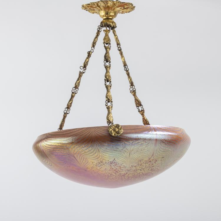 Hauptbild zu Objekt, 'Ph&auml;nomen' ceiling light, 1907, L&ouml;tz Wwe., Klosterm&uuml;hle, 168A 287