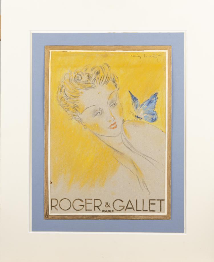 Hauptbild zu Objekt, Design for the 'Roger & Gallet' poster, c. 1930, Louis Icart, 168B 521