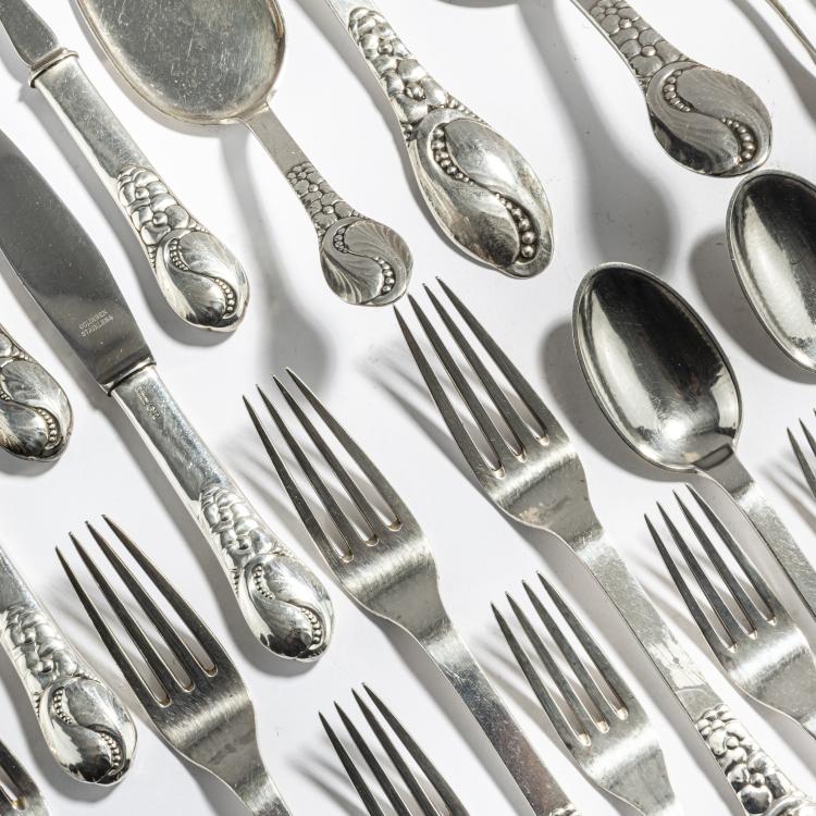 Bild 1 zu Objekt, Silverware '12', c. 1915, Nielsen, Evald, Kopenhagen, 168B 425