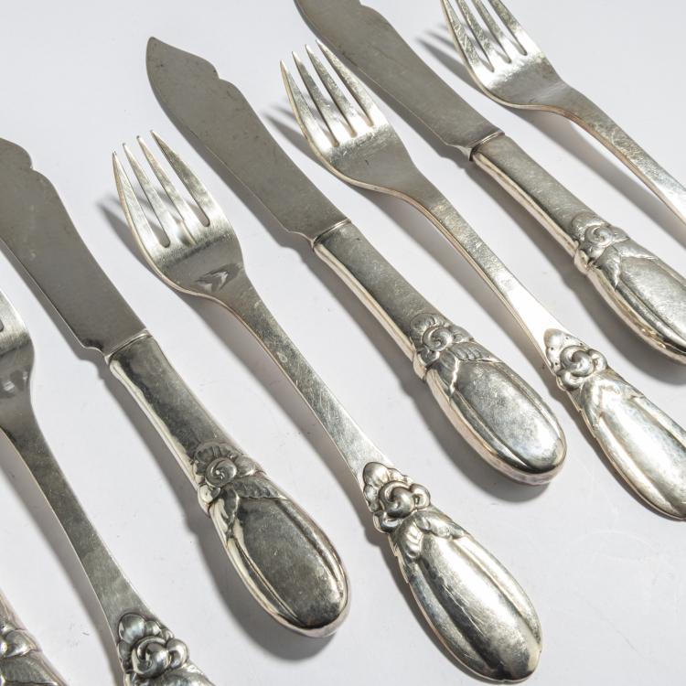 Bild 2 zu Objekt, Fish silverware '16', c. 1915, Nielsen, Evald, Kopenhagen, 168B 426