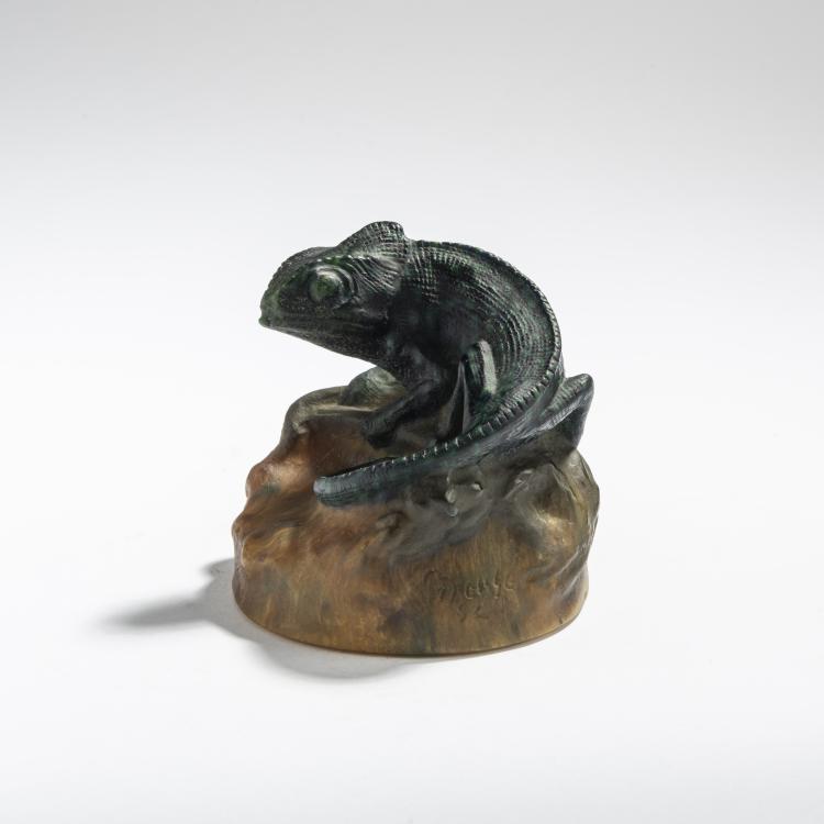 Bild 1 zu Objekt, Briefbeschwerer 'Cam&eacute;l&eacute;on', 1920er Jahre, Henri Berg&eacute;, Walter, Amalric, Nancy, 168A 251
