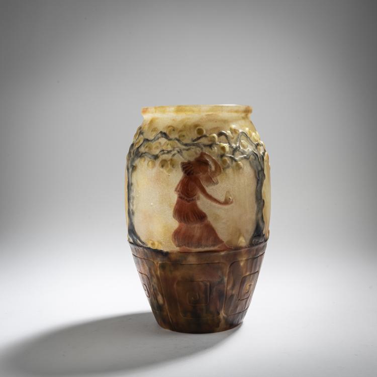 Hauptbild zu Objekt, Vase 'Le Jardin des H&eacute;sp&eacute;rides', 1926, Gabriel Argy-Rousseau, Argy-Rousseau, Gabriel, Paris, 168A 9