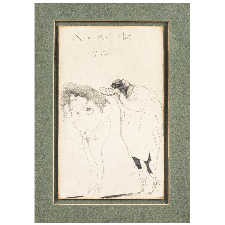 Hauptbild zu Objekt, Drawing, 1965, Horst Janssen, 169E 987