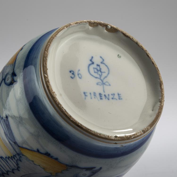 Bild 3 zu Objekt, Vase with handles 'Uccelli', 1897-1907, Galileo Chini, Arte della Ceramica, Florenz, 168B 504