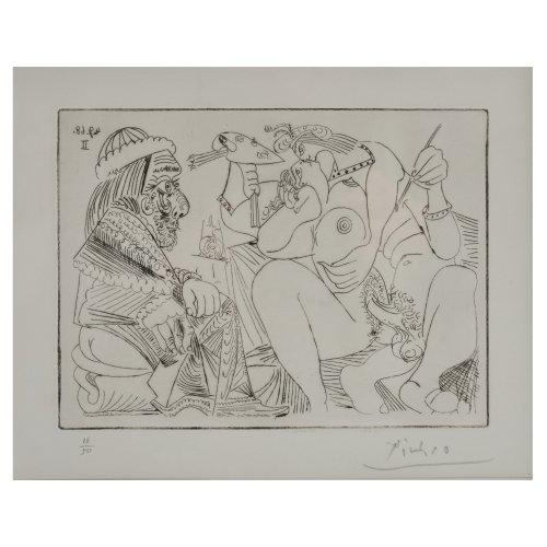 'Raphaël et la Fornarina XVI: le Pape est toujours sur son pot songeur' (Tafel 311 aus der Serie 347), 1968