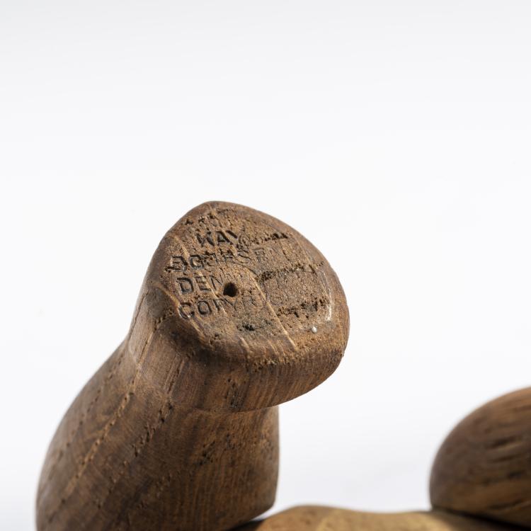 Bild 4 zu Objekt, Zwei Holzfiguren: B&auml;r, 1952, und Hase, 1957, Kay Bojesen, Bojesen, Kay, Kopenhagen, 169C 639