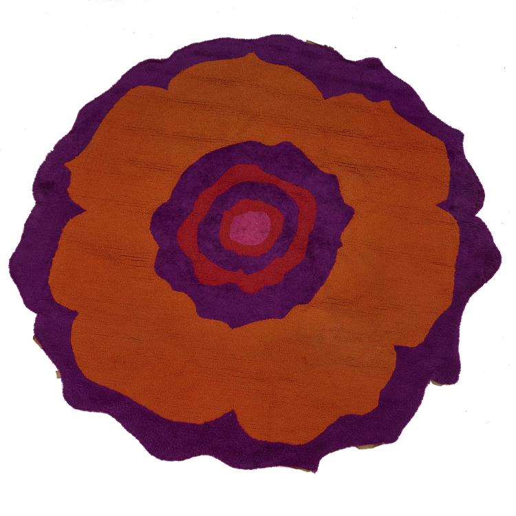Hauptbild zu Objekt, Teppich 'Flower Power', 1960er Jahre, Wolf Bauer, Knoll International, New York (zugeschrieben / attributed), 173B 426