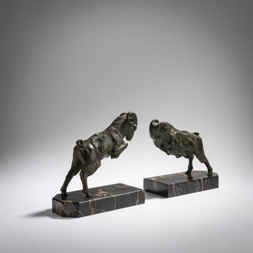 Bookends 'Bêliers', c. 1930