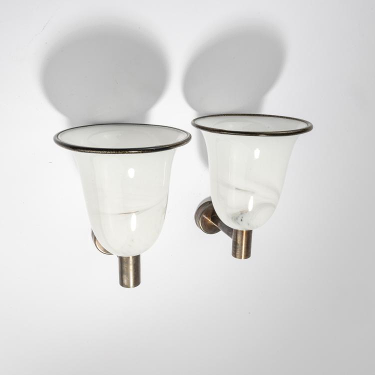 Bild 2 zu Objekt, Zwei Wandleuchten, 1980er Jahre, Barovier & Toso, Murano, 169C 748