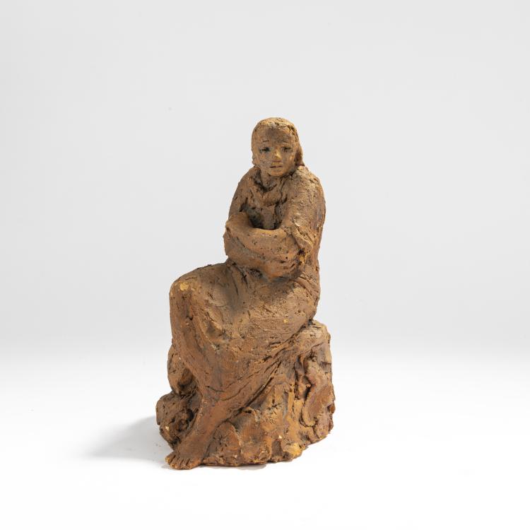 Hauptbild zu Objekt, Seated, 1945, Marianne L&uuml;dicke, 169C 498
