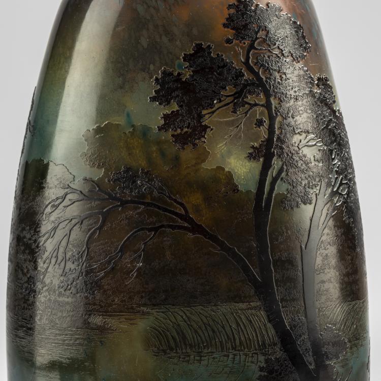 Bild 3 zu Objekt, Vase 'Paysage lacustre', 1920-36, Gall&eacute;, Nancy, 168A 157