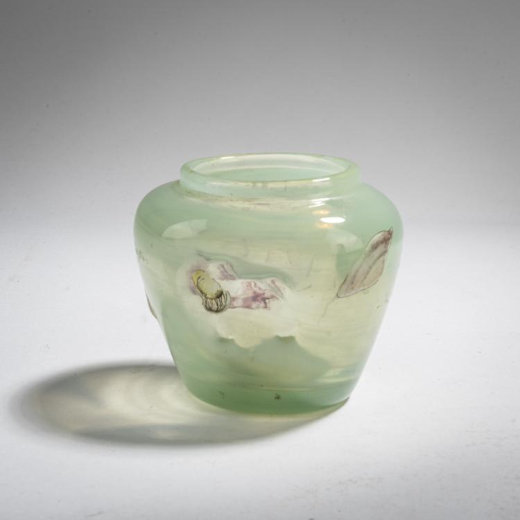Bild 2 zu Objekt, Small  'Clair de Lune'-vase with shore landscape and snail shells, c. 1880-94, Emile Gall&eacute;, Gall&eacute;, Nancy, 168A 111