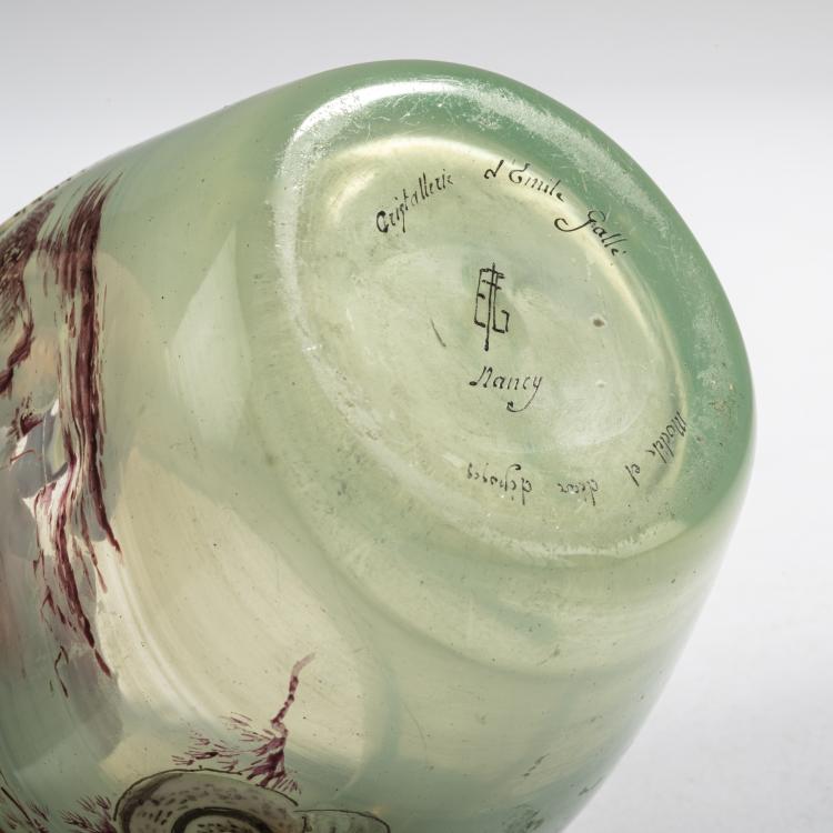 Bild 3 zu Objekt, Small  'Clair de Lune'-vase with shore landscape and snail shells, c. 1880-94, Emile Gall&eacute;, Gall&eacute;, Nancy, 168A 111