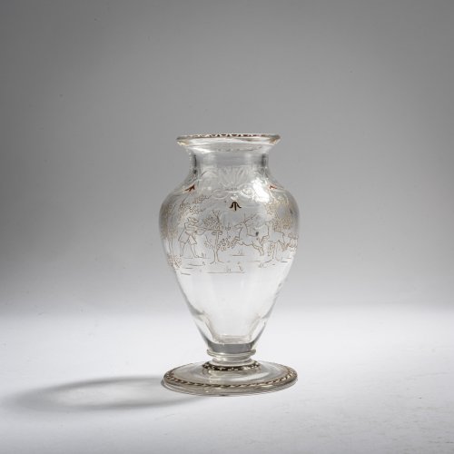 Small historicizing vase 'Chasse', c. 1878