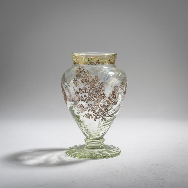 Hauptbild zu Objekt, Small Vase 'Foug&egrave;re', c. 1885, Emile Gall&eacute;, Gall&eacute;, Nancy, 168A 105
