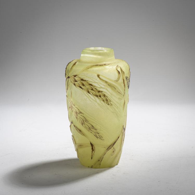 Bild 2 zu Objekt, Small  'Clair de Lune'-'Epis de bl&eacute; et Insectes' vase, 1884-89, Emile Gall&eacute;, Gall&eacute;, Nancy, 168A 100