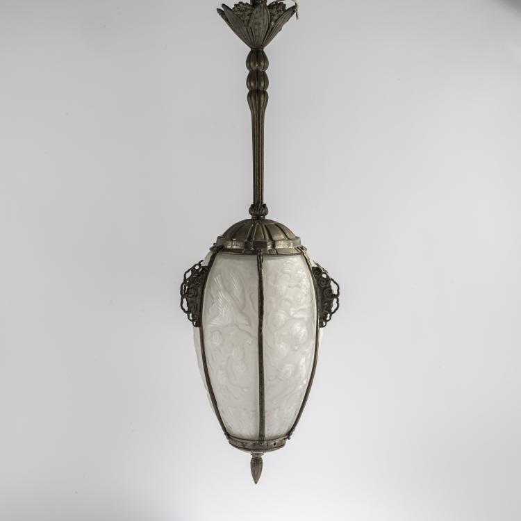 Hauptbild zu Objekt, 'Oiseaux' ceiling light, c. 1928, Marius-Ernest Sabino, Sabino, Marius-Ernest, Paris, 168A 225