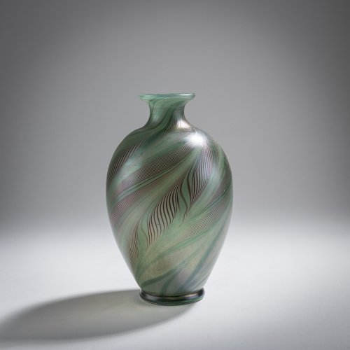 'Pfauenfeder'-Vase, um 1900