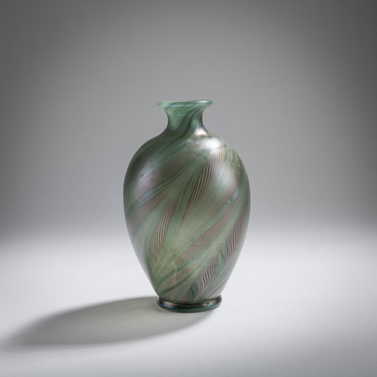 Bild 2 zu Objekt, 'Peacock Feather' Vase, c. 1900, Karl Schmoll von Eisenwerth, Poschinger, Ferdinand von, Buchenau, 168A 302