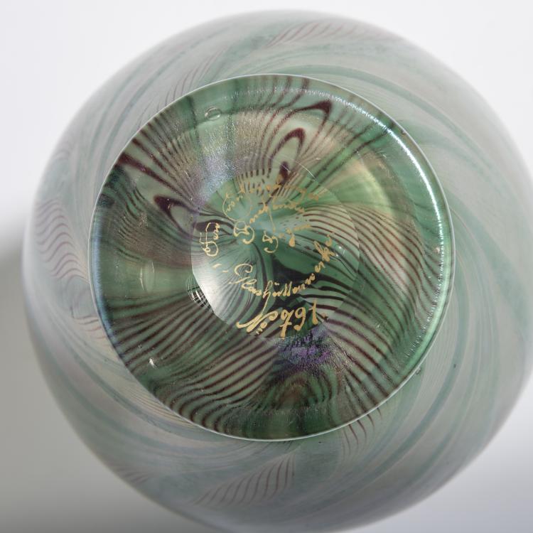 Bild 3 zu Objekt, 'Peacock Feather' Vase, c. 1900, Karl Schmoll von Eisenwerth, Poschinger, Ferdinand von, Buchenau, 168A 302