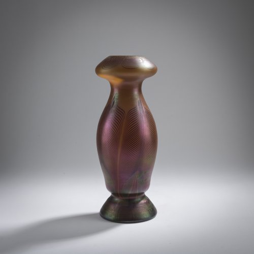 'Pfauenfeder'-Vase, um 1900