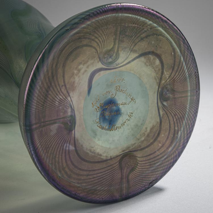 Bild 3 zu Objekt, 'Pfauenfeder'-Vase, 1899/1900, Karl Schmoll von Eisenwerth, Poschinger, Ferdinand von, Buchenau, 168A 300