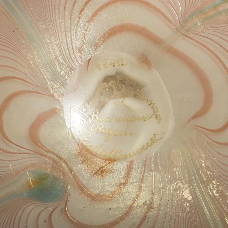 Bild 2 zu Objekt, Tall 'Peacock Feather' vase, c. 1900, Poschinger, Ferdinand von, Buchenau, 168A 304