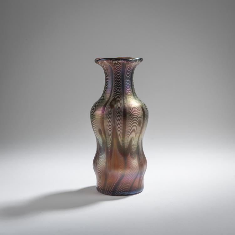 Bild 1 zu Objekt, 'Pfauenfeder'-Vase, um 1900, Poschinger, Ferdinand von, Buchenau, 168A 305