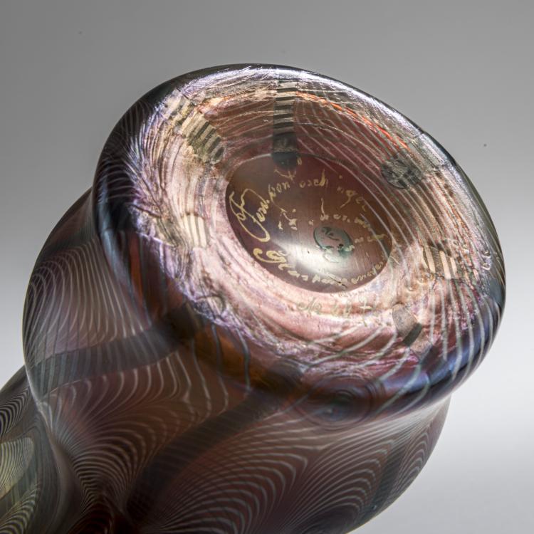 Bild 3 zu Objekt, 'Pfauenfeder'-Vase, um 1900, Poschinger, Ferdinand von, Buchenau, 168A 305