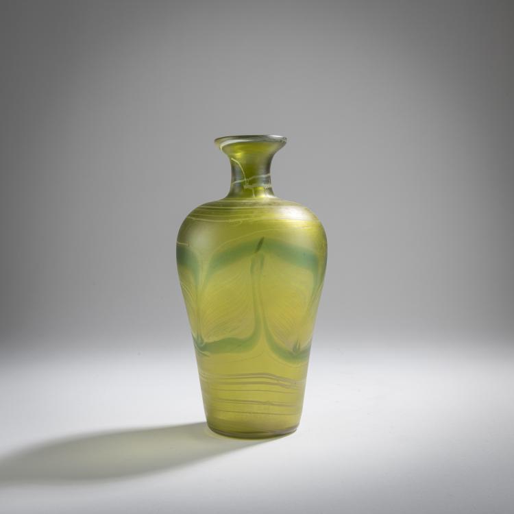 Bild 1 zu Objekt, 'Peacock Feather' Vase, c. 1900, Poschinger, Ferdinand von, Buchenau, 168A 306