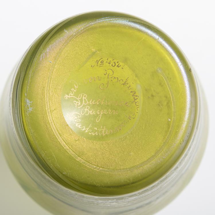 Bild 3 zu Objekt, 'Peacock Feather' Vase, c. 1900, Poschinger, Ferdinand von, Buchenau, 168A 306