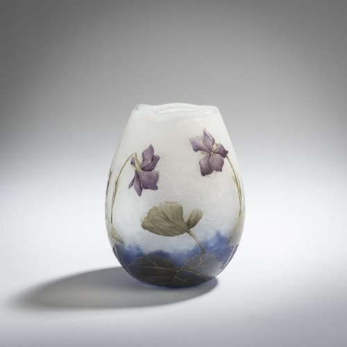 Kleine Vase 'Violettes', um 1910