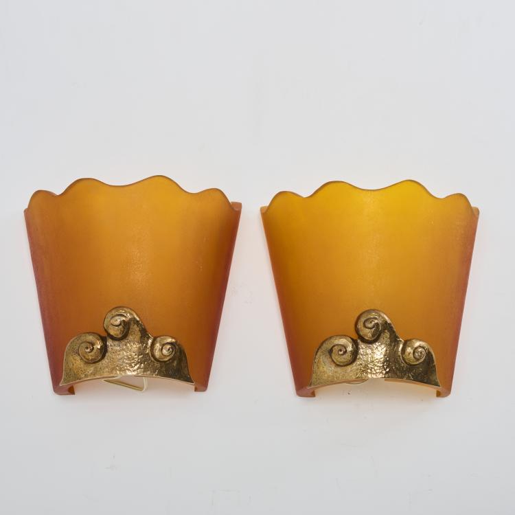 Bild 1 zu Objekt, Two 'Salambo' wall lights, c. 2000, Elizabeth Garouste,Mattia Bonetti, BGH Edition, Paris, 169A 132