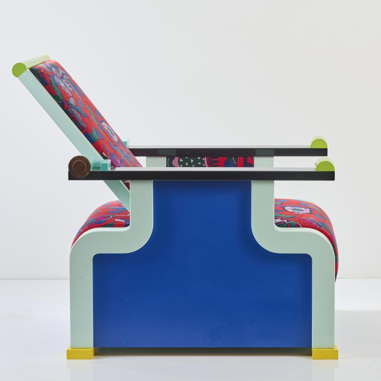 Bild 4 zu Objekt, 'Mamounia' armchair, 1985, Nathalie Du Pasquier,George J. Sowden, Memphis, Mailand, 170A 273