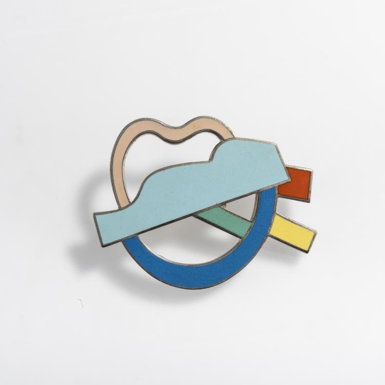 Hauptbild zu Objekt, Brooch 'Centro', 1985/86, Ettore Sottsass, ACME, Los Angeles, 169D 878