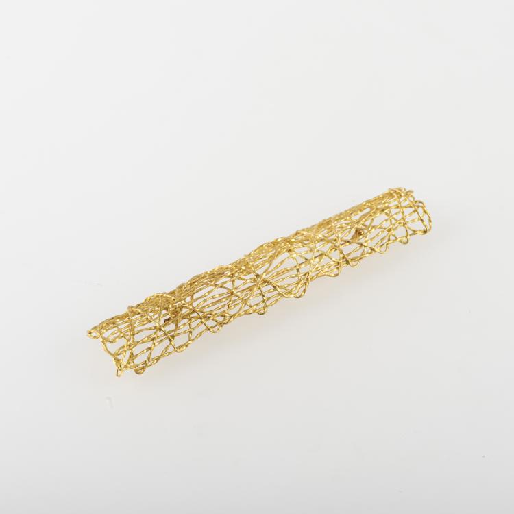 Hauptbild zu Objekt, Brosche 'Gold wire', 1989, Yasuki Hiramatsu, 169D 824