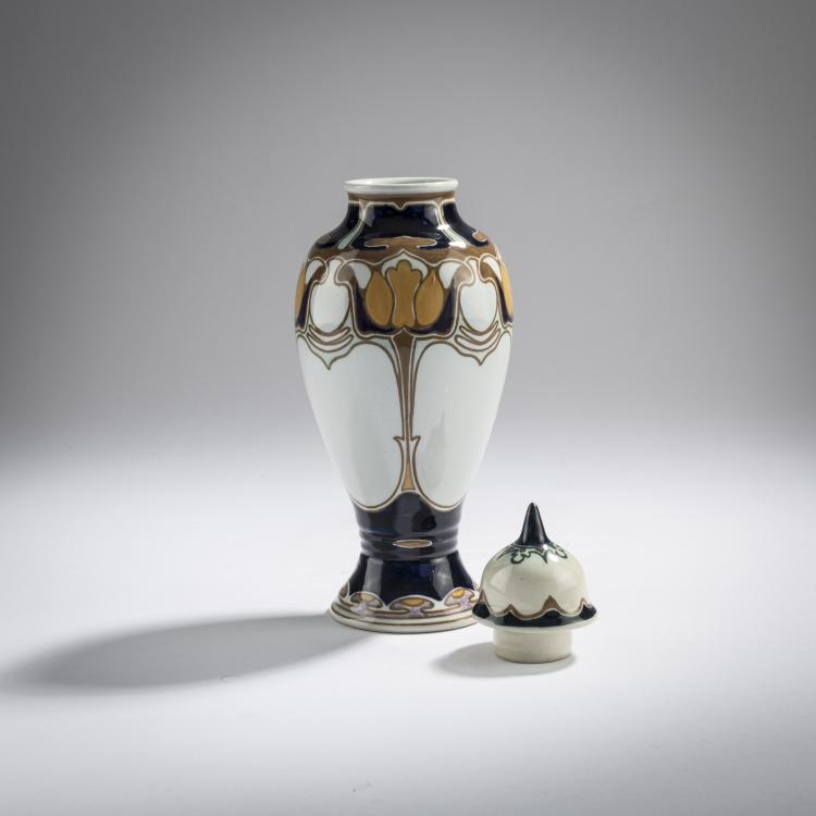 Bild 2 zu Objekt, Deckelvase, um 1914, Samuel Schellink, Rozenburg, Den Haag, 168B 513