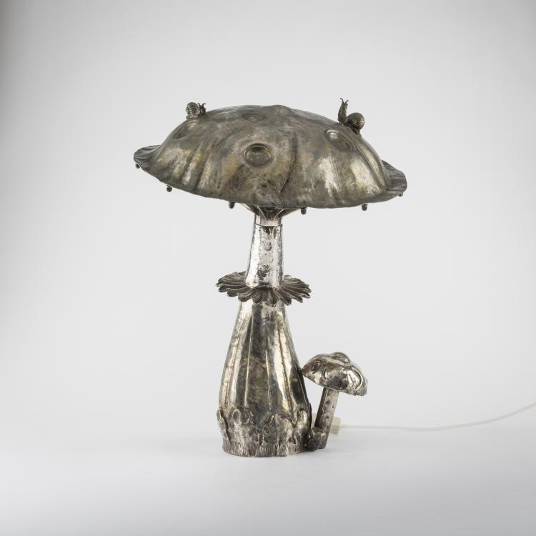 Hauptbild zu Objekt, Table light 'Champignon', c. 1970, Franco d'Ajini, Italien, 169C 724