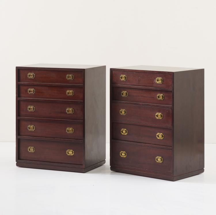 Hauptbild zu Objekt, Two small dressers, 1950s, Hannes Chor, D&auml;nemark, 169C 560