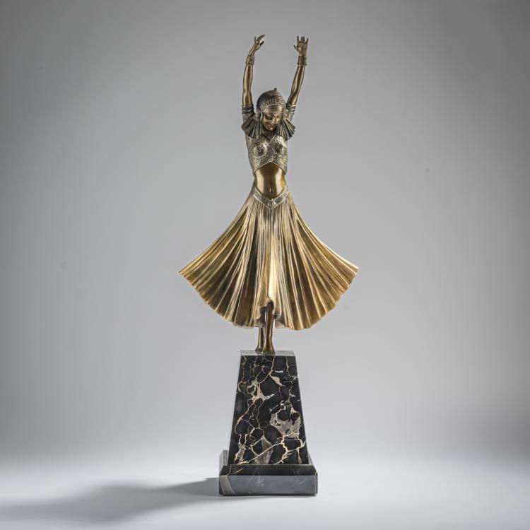 Hauptbild zu Objekt, 'Hindu Dancer', c. 1925, Dem&egrave;tre H. Chiparus, Etling, Paris, 168B 329