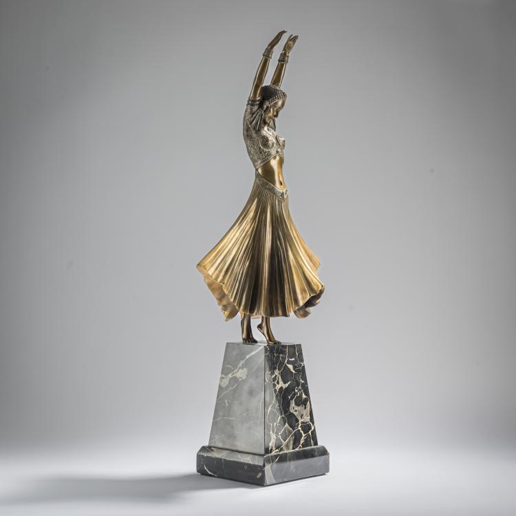 Bild 2 zu Objekt, 'Hindu Dancer', c. 1925, Dem&egrave;tre H. Chiparus, Etling, Paris, 168B 329