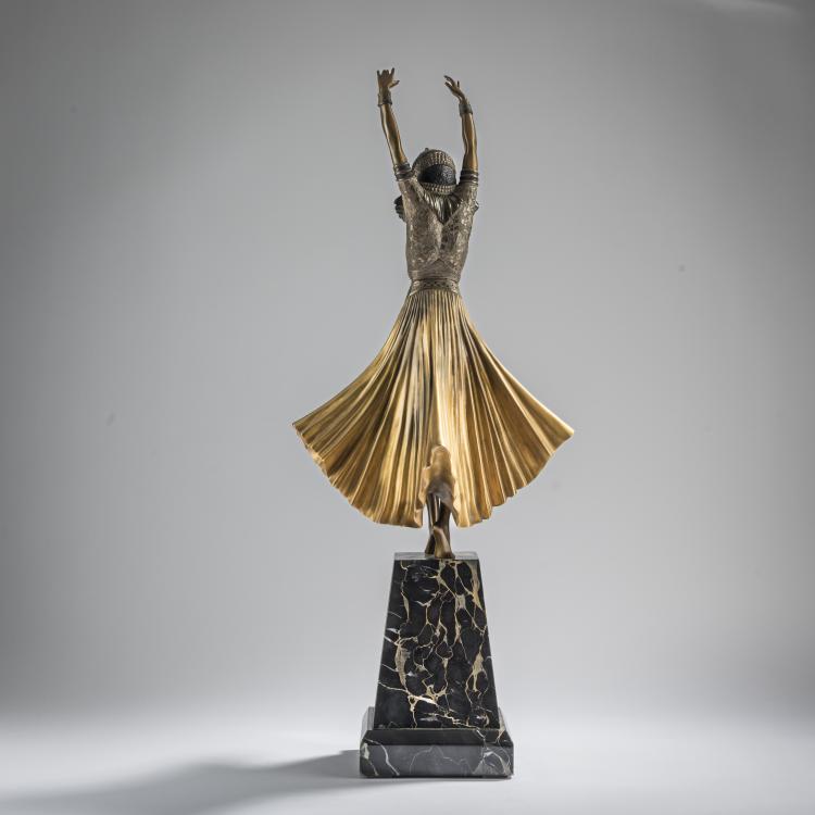 Bild 4 zu Objekt, 'Hindu Dancer', c. 1925, Dem&egrave;tre H. Chiparus, Etling, Paris, 168B 329