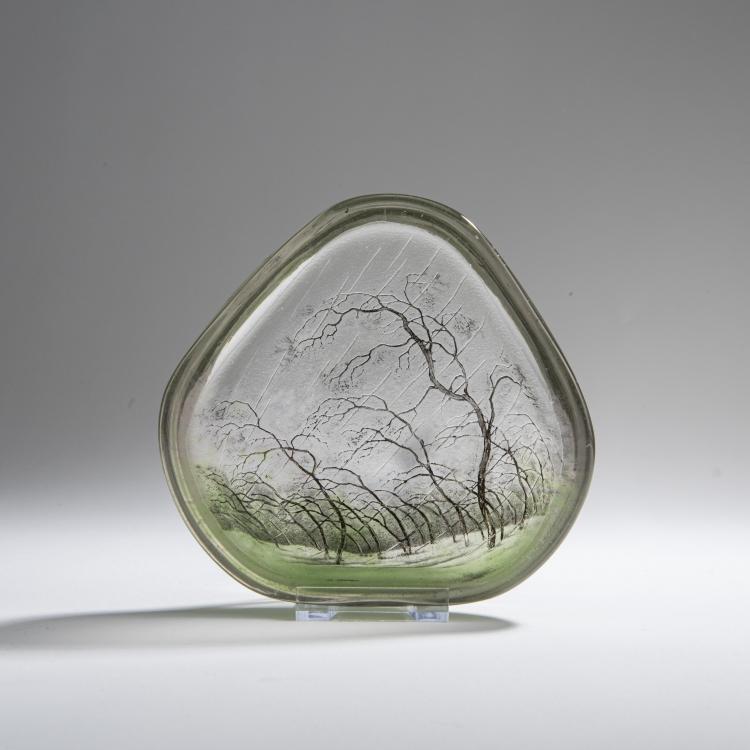 Hauptbild zu Objekt, 'Pluviose' - 'Une pluie' bowl, 1900, Henri Berg&eacute;, Daum Fr&egrave;res, Nancy, 168A 42