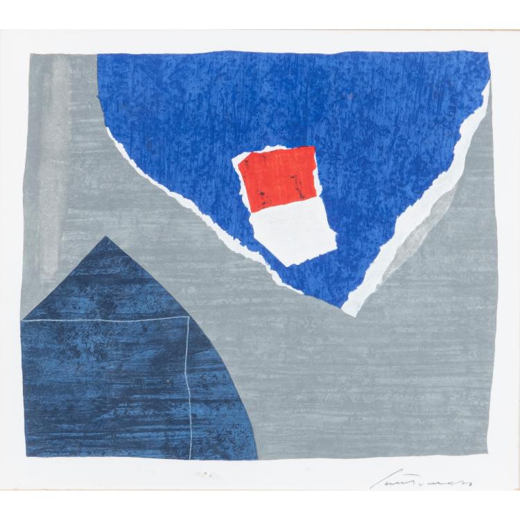 Hauptbild zu Objekt, Untitled (abstract composition), around 1975, Giuseppe Santomaso, 169E 1015