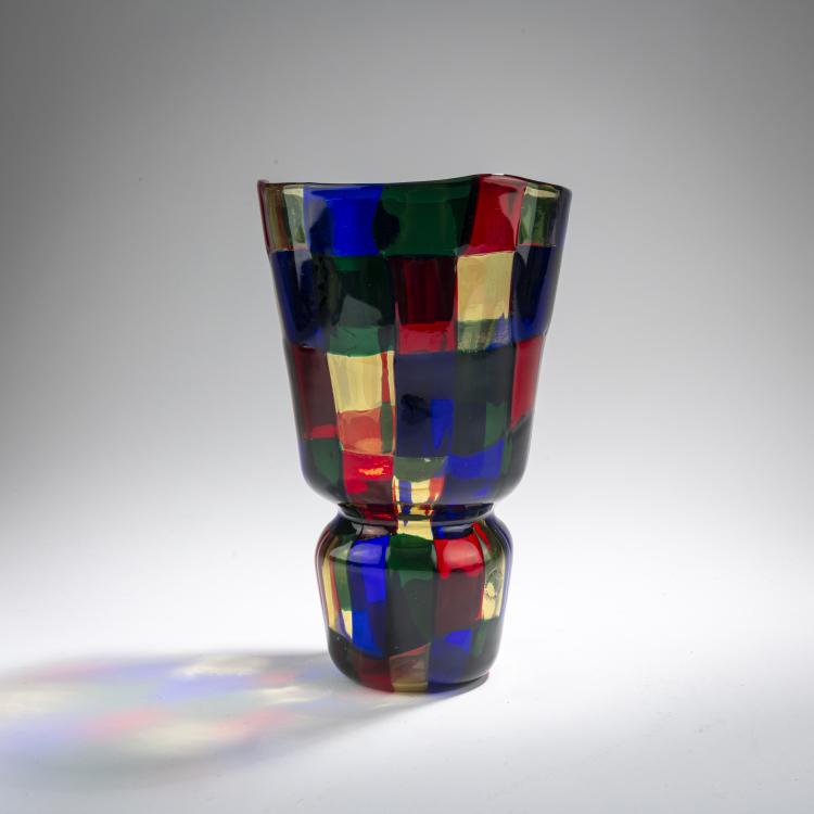 Bild 1 zu Objekt, 'Pezzato' vase, c. 1951, Fulvio Bianconi, Venini & C., Murano, 170C 603