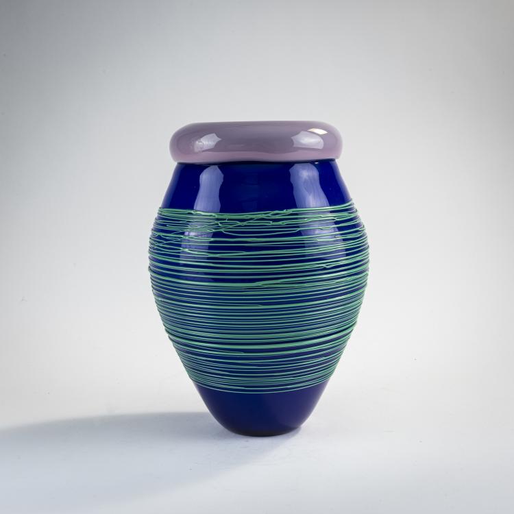 Hauptbild zu Objekt, 'Folto' vase, 1984, Mary Ann 'Toots' Zynsky, Venini & C., Murano, 170C 595