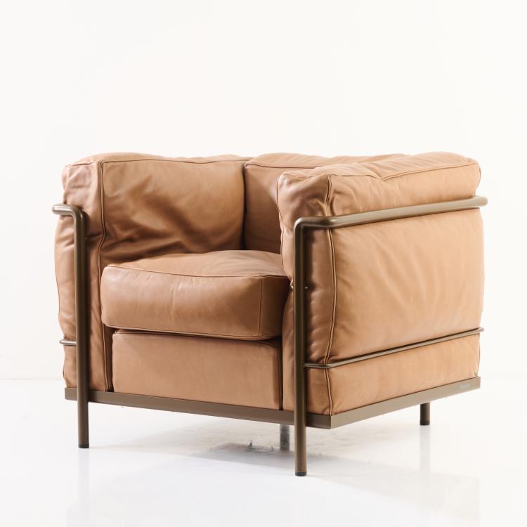 Hauptbild zu Objekt, 'LC 2' easy chair, 1928, Pierre Jeanneret,Charlotte Perriand,Le Corbusier Charles-&Eacute;douard Jeanneret-Gris, Cassina, Mailand, 169C 451