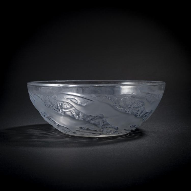 Hauptbild zu Objekt, 'Chiens N&deg; 1' bowl, 1921, Ren&eacute; Lalique, Lalique, Ren&eacute;, Combs-la-Ville/Wingen-sur-Moder, 168A 170